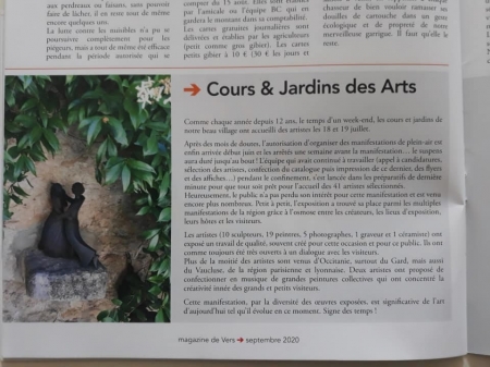 Parution dans le bulletin municipal